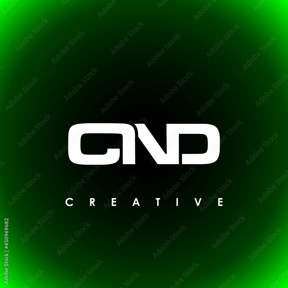 CND Letter Initial Logo Design Template Vector Illustration CND Letter Initial Logo Design Template Vector Illustration