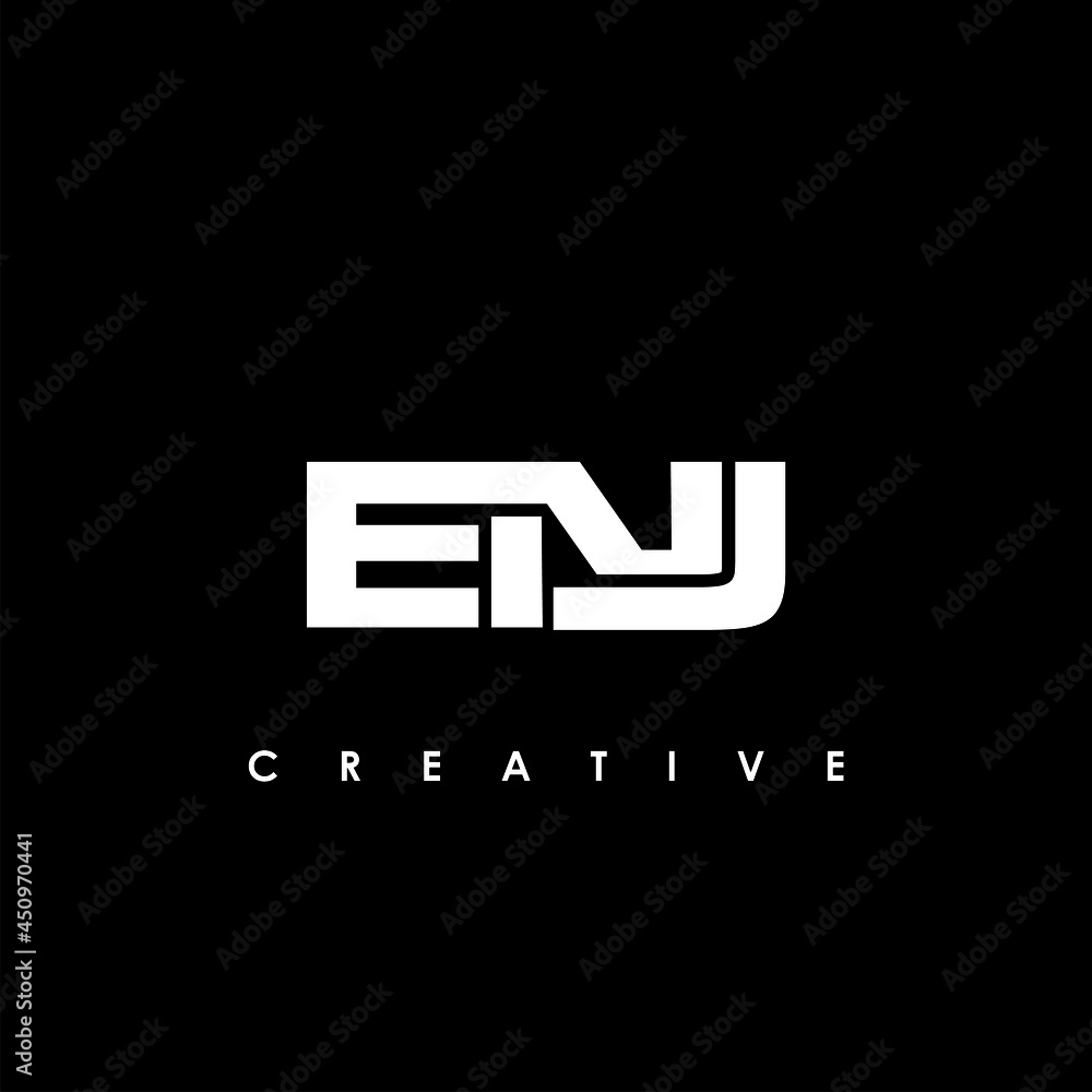 ENJ Letter Initial Logo Design Template Vector Illustration ENJ Letter Initial Logo Design Template Vector Illustration