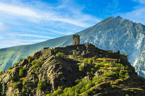 Cuadro en lienzo The Castle of Saint Germain Aosta Valley Italy