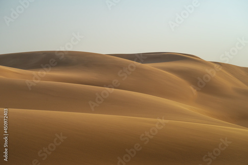 Fototapeta Naklejka Na Ścianę i Meble -  Desert natural scenery, landforms in arid areas. Desert scenery in Namibia, Africa.