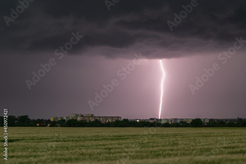 lightning in the city