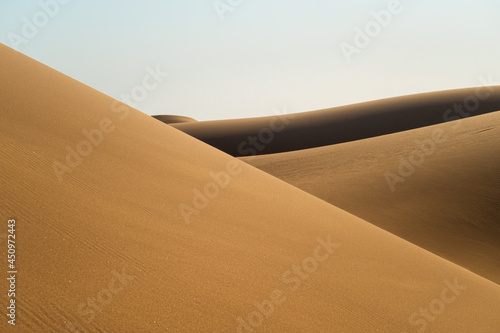 Desert natural scenery  landforms in arid areas. Desert scenery in Namibia  Africa.