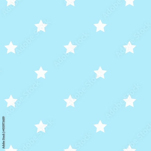 Stars pattern. Vector editable seamless pattern or background with stars