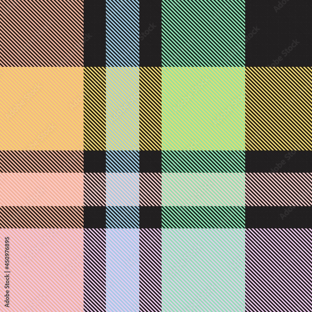 Rainbow Pastel Plaid textured Seamless Pattern Rainbow Pastel Plaid textured Seamless Pattern