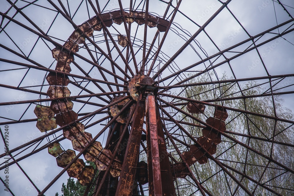 Old Ferris Wheel in the Chernobyl Exclusion Zone Old Ferris Wheel in the Chernobyl Exclusion Zone