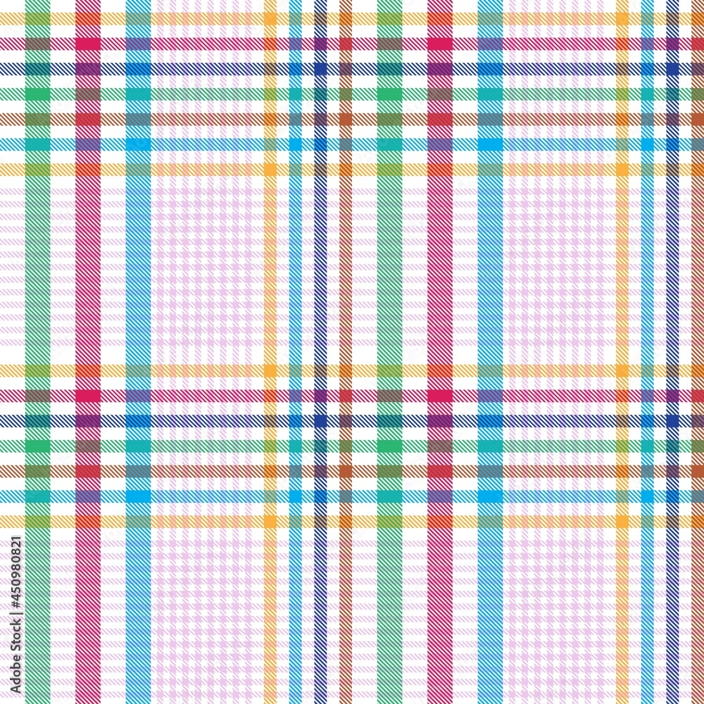 Rainbow Plaid Tartan Checkered Seamless Pattern Rainbow Plaid Tartan Checkered Seamless Pattern