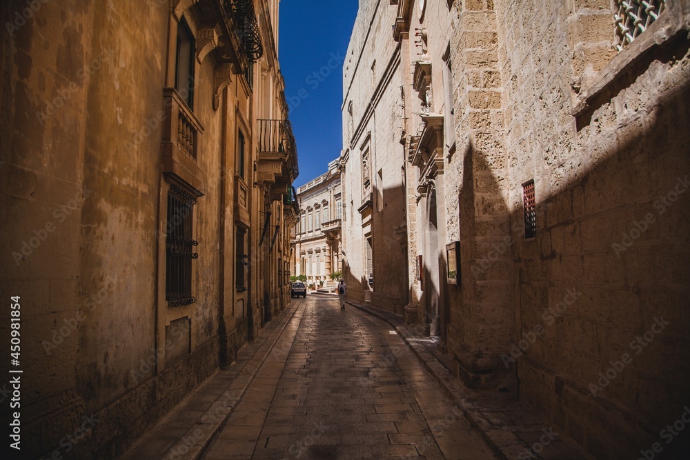 Views from Mdina in the country of Malta