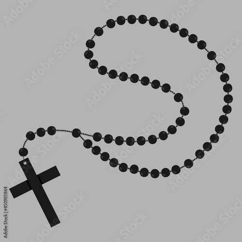 Fotografia Wooden catholic rosary beads