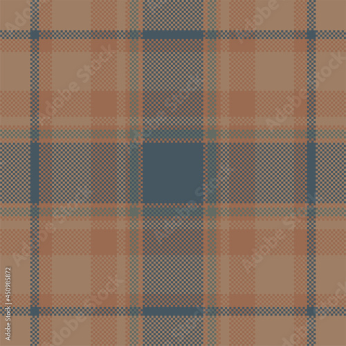 Pixel background vector design. Modern seamless pattern plaid. Square texture fabric. Tartan scottish textile. Beauty color madras ornament.