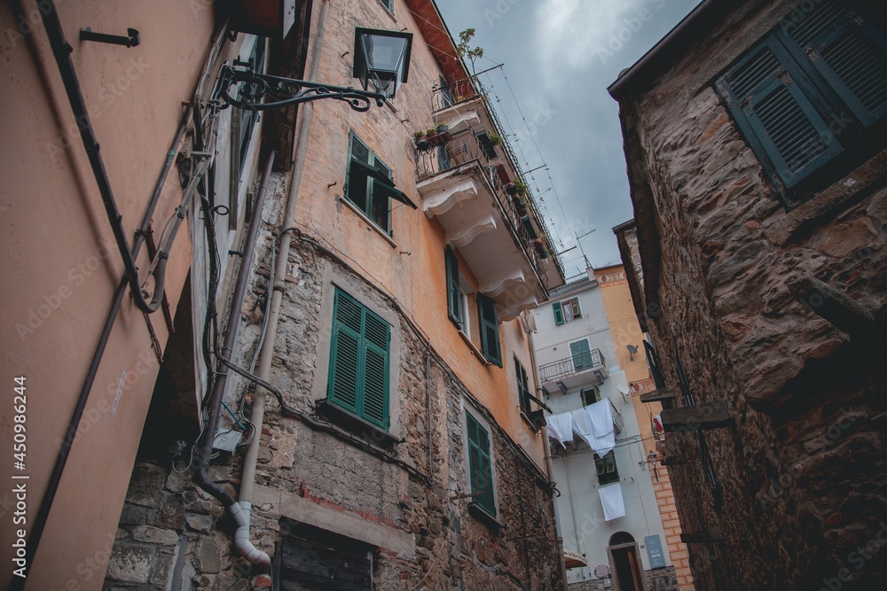 Views of Corniglia in Cinque Terre, Italy