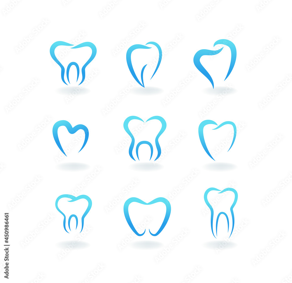 Abstract tooth images. The good choice for Logo, emblem, lable. Abstract tooth images. The good choice for Logo, emblem, lable.
