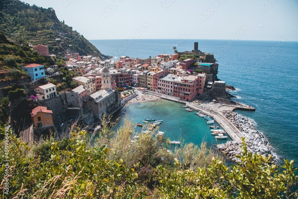 Views of Vernazza in Cinque Terre, Italy