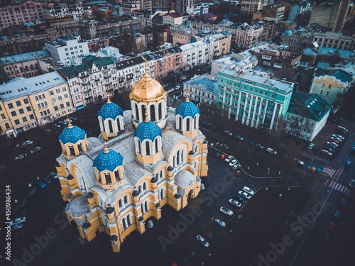 St. Volodymyr’s Cathedral seen in Kyiv, Ukraine photo