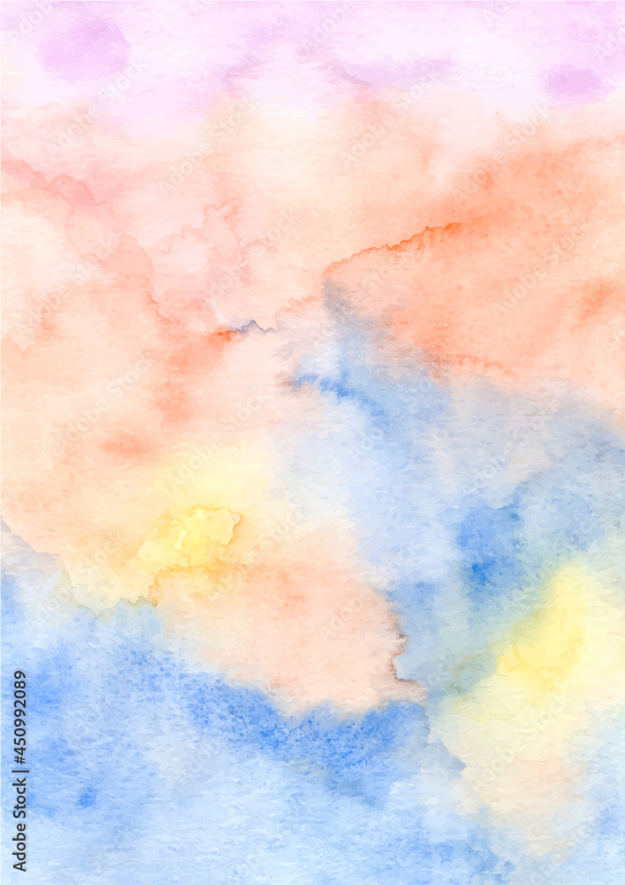 Colorful abstract texture background with watercolor