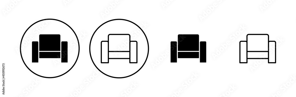 Sofa icon set. sofa icon illustration Sofa icon set. sofa icon illustration