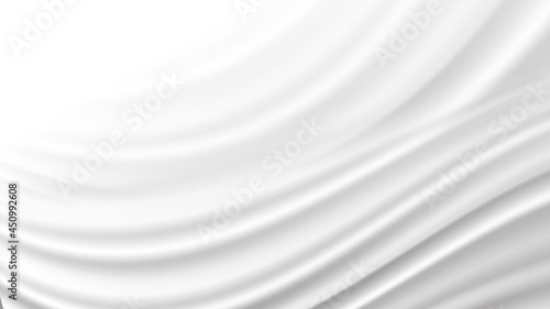 Fabric or cream waving vector illustration for background