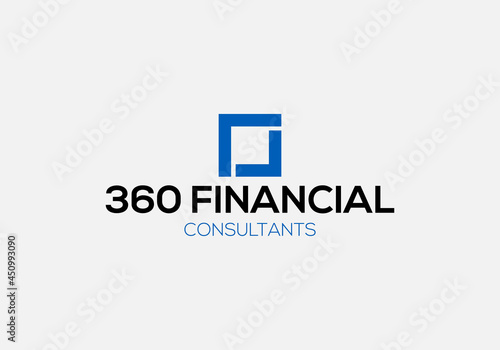 360 Financial vector logo design template