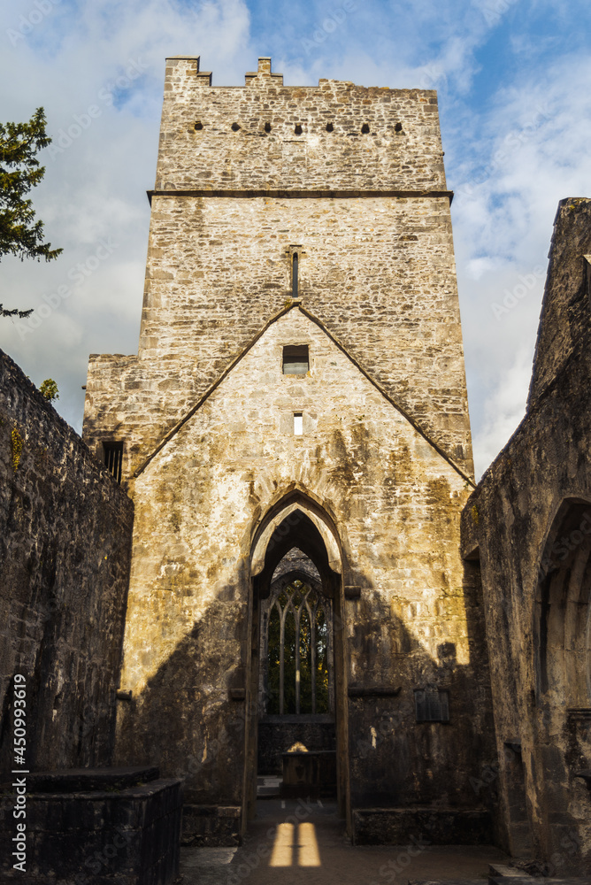 Muckross Abbey ruin in Ireland