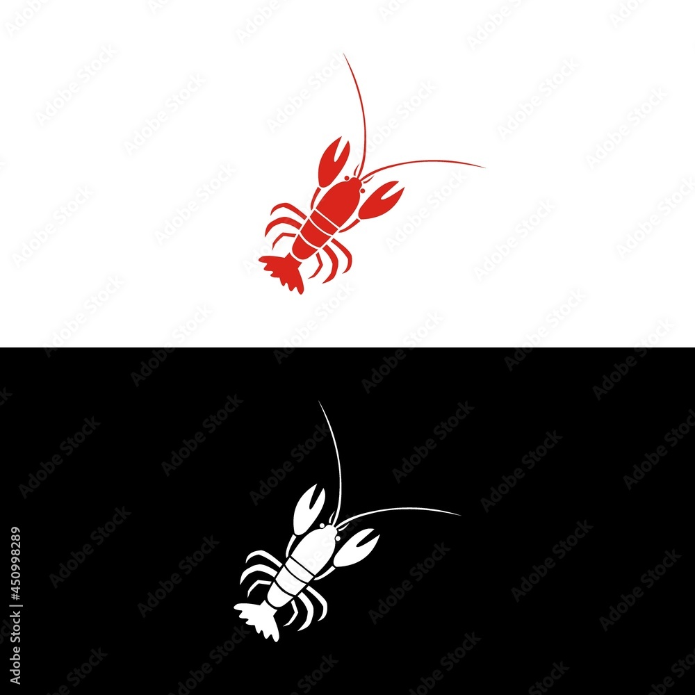 Shrimp logo Prawns icon design vector template Shrimp logo Prawns icon design vector template