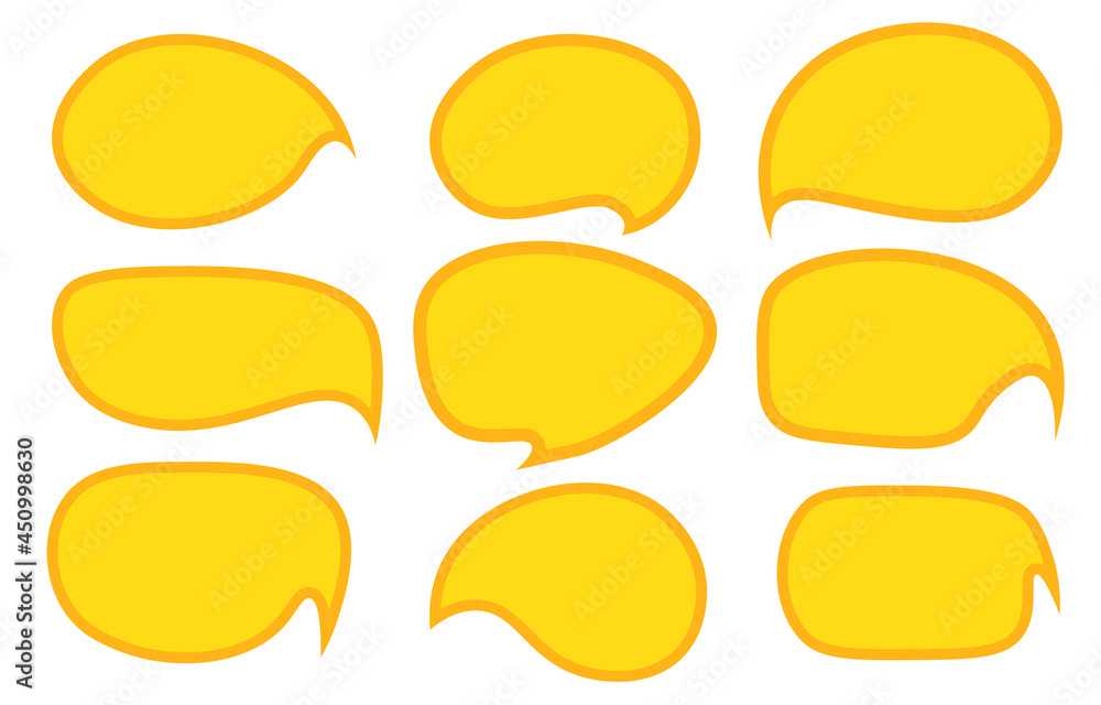 Set autumn speech bubbles on white background. chat box or chat vector doodle message or communication icon Cloud speaking for comics and droplet message dialog Set autumn speech bubbles on white background. chat box or chat vector doodle message or communication icon Cloud speaking for comics and droplet message dialog