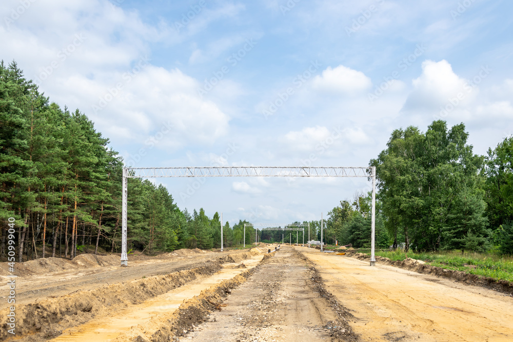 construction of a new railway line from Katowice to Pyrzowice