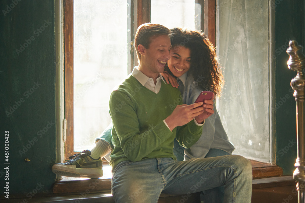 mixed race heterosexual couple loves hugging. Happy together romantic moments mixed race heterosexual couple loves hugging. Happy together romantic moments