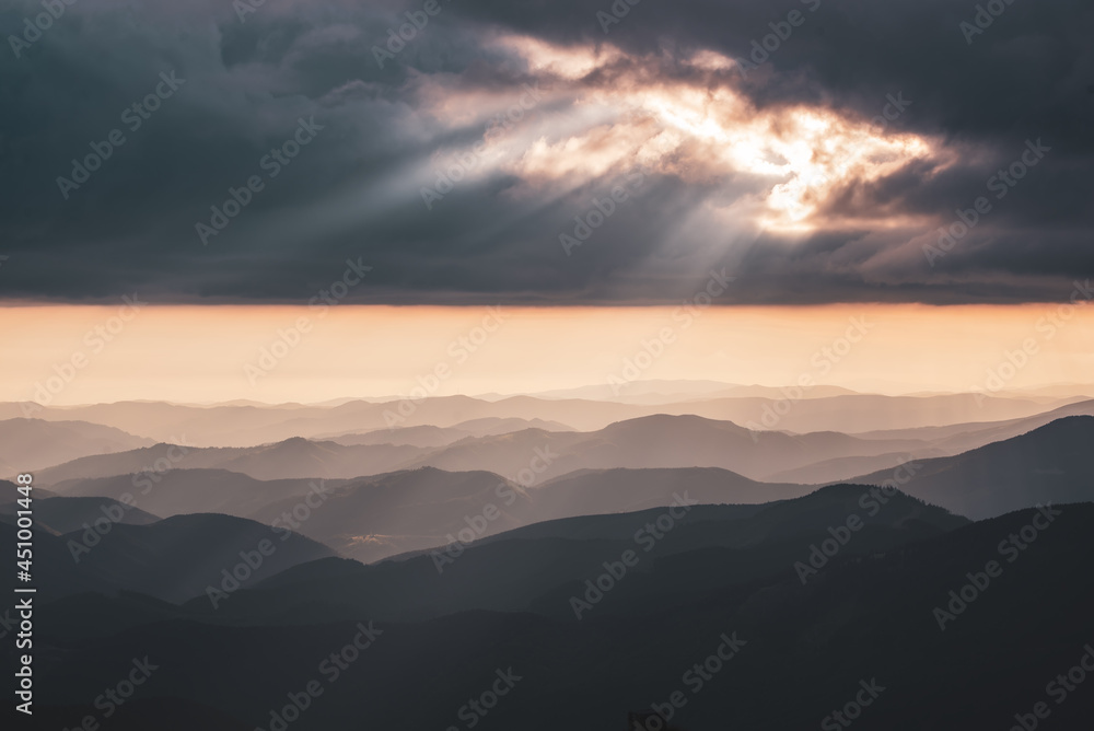 Fototapeta premium Abstract mountain background