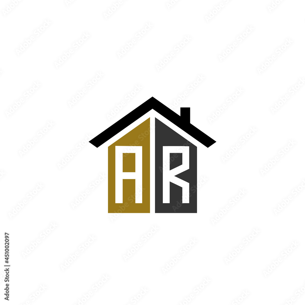 ar home logo design vector luxury linked ar home logo design vector luxury linked