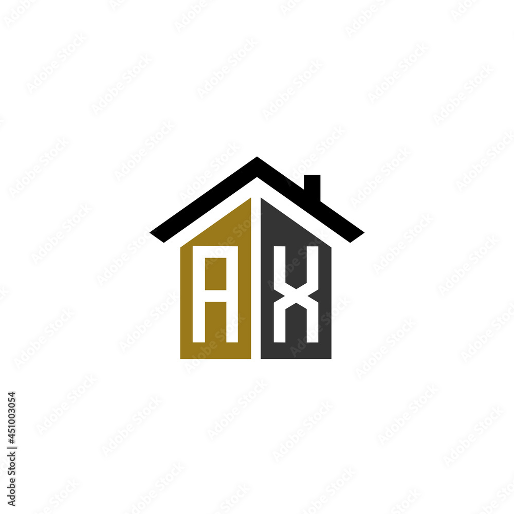 ax home logo design vector luxury linked ax home logo design vector luxury linked