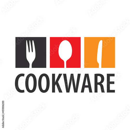 Vector logo of the cookware, dining utensils store