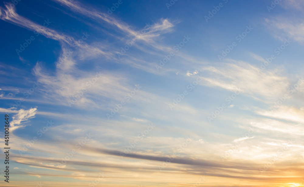 Obraz premium sunset sky and clouds