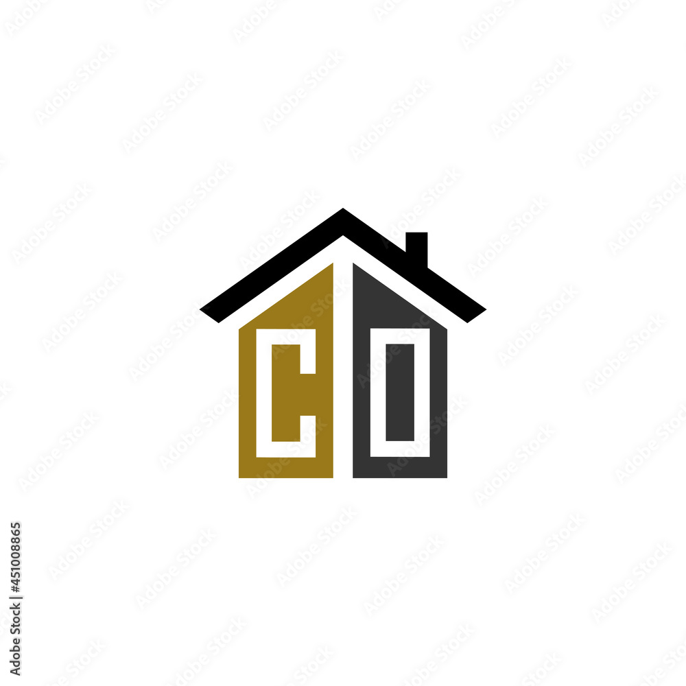 co home logo design vector luxury linked co home logo design vector luxury linked