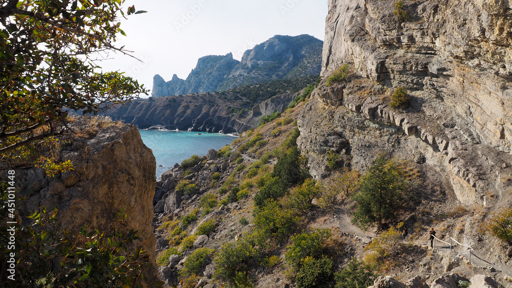 Beautiful coastline by the sea Beautiful coastline by the sea