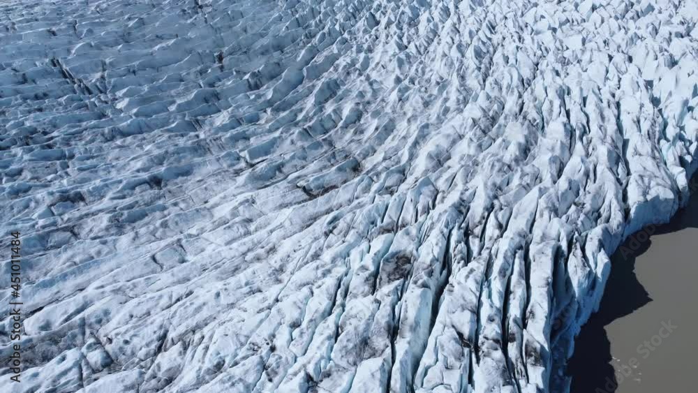 Aerial Drone Flight Over Glaciers Particles Floating In Glacial Lake Ice Caps Iceland Exploration Aerial Drone Flight Over Glaciers Particles Floating In Glacial Lake Ice Caps Iceland Exploration