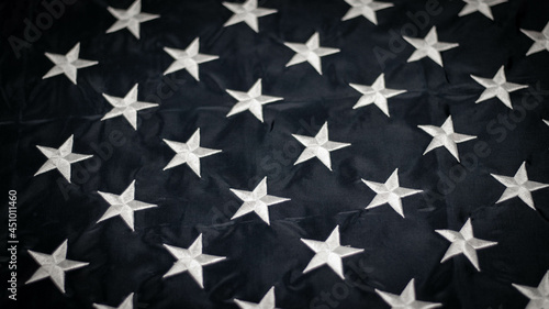 It's a vintage picture of the United States flag. taken at different angles