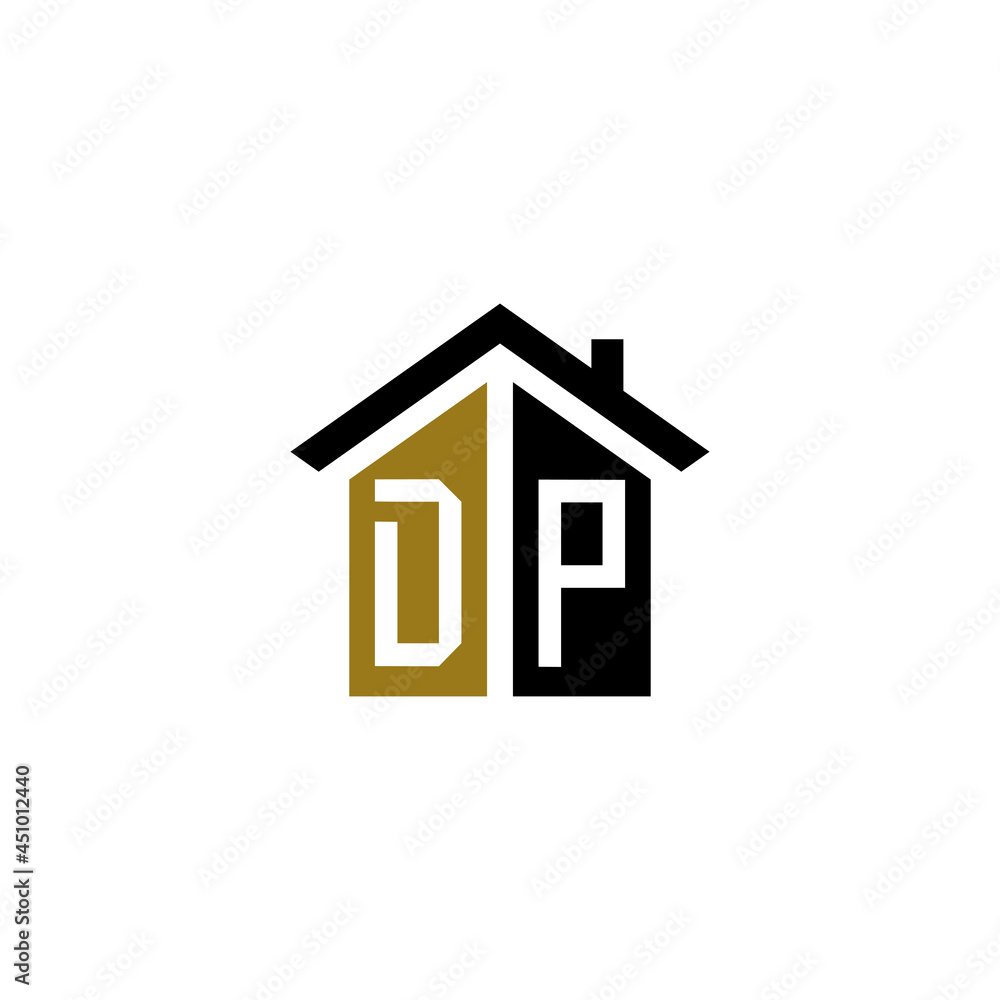 dp home logo design vector luxury linked dp home logo design vector luxury linked