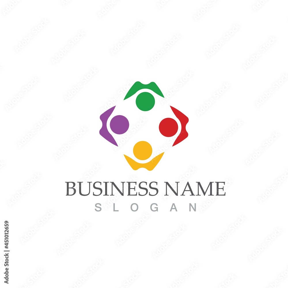 Community, network and social icon Community, network and social icon