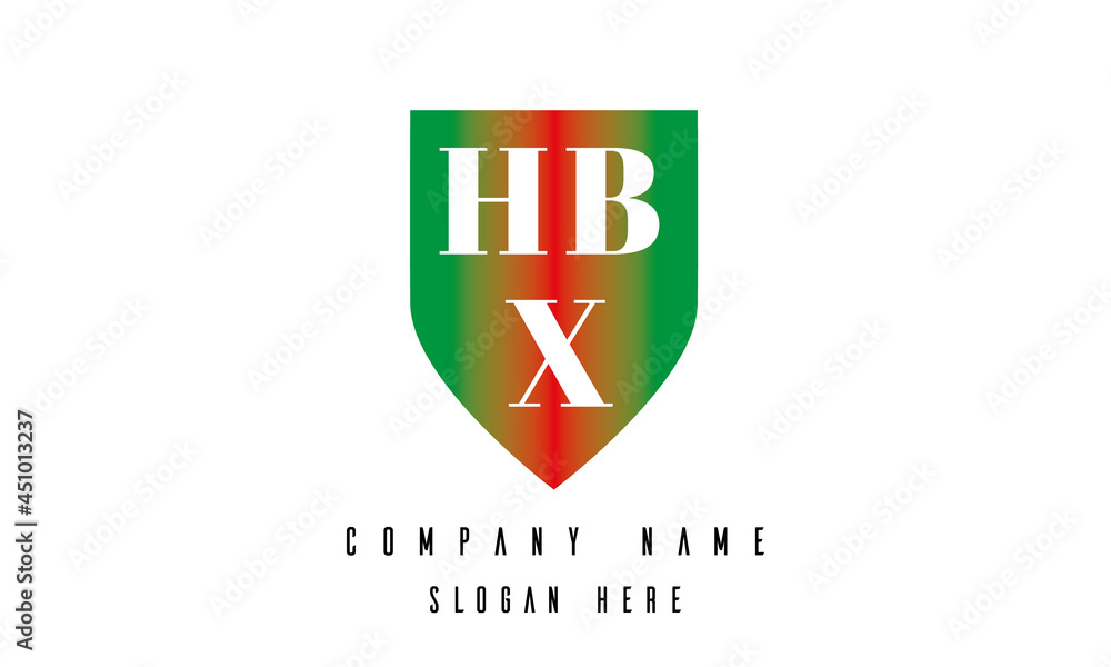 Obraz premium HBX shield creative latter logo victor