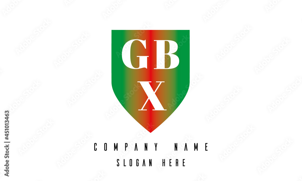 GBX shield creative latter logo victor GBX shield creative latter logo victor