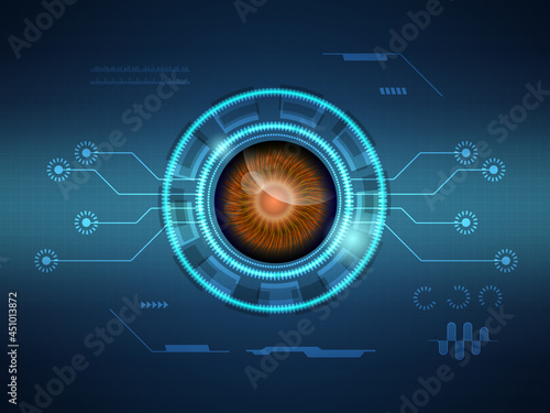 abstract futuristic hud display interface sci fi technology