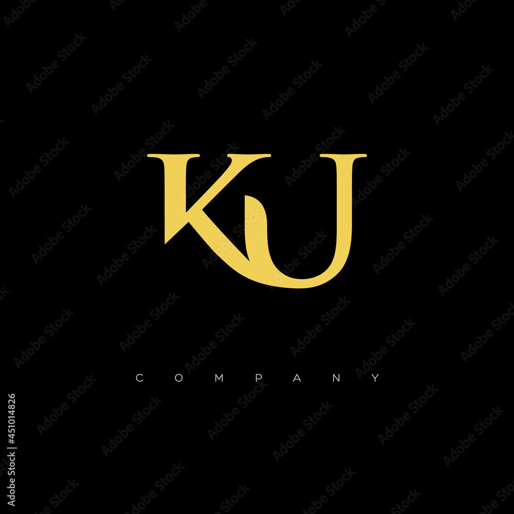 Initial KU logo design vector Initial KU logo design vector