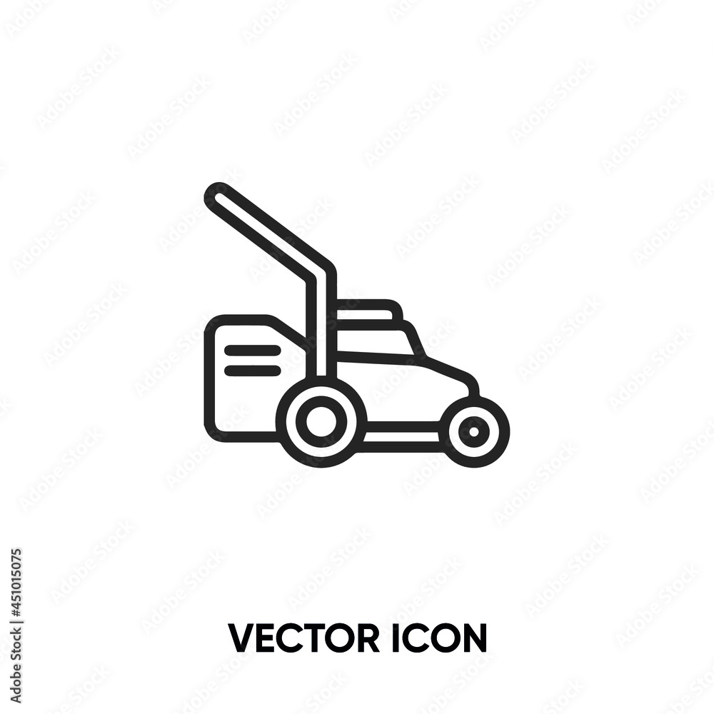 Lawn mower vector icon. Modern, simple flat vector illustration for website or mobile app.Garden tool symbol, logo illustration. Pixel perfect vector graphics	Kite vector icon. 