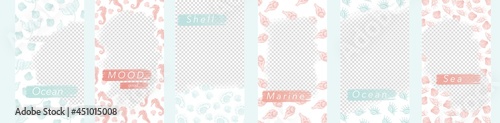 A set of templates for Storis-instagram in a nautical style