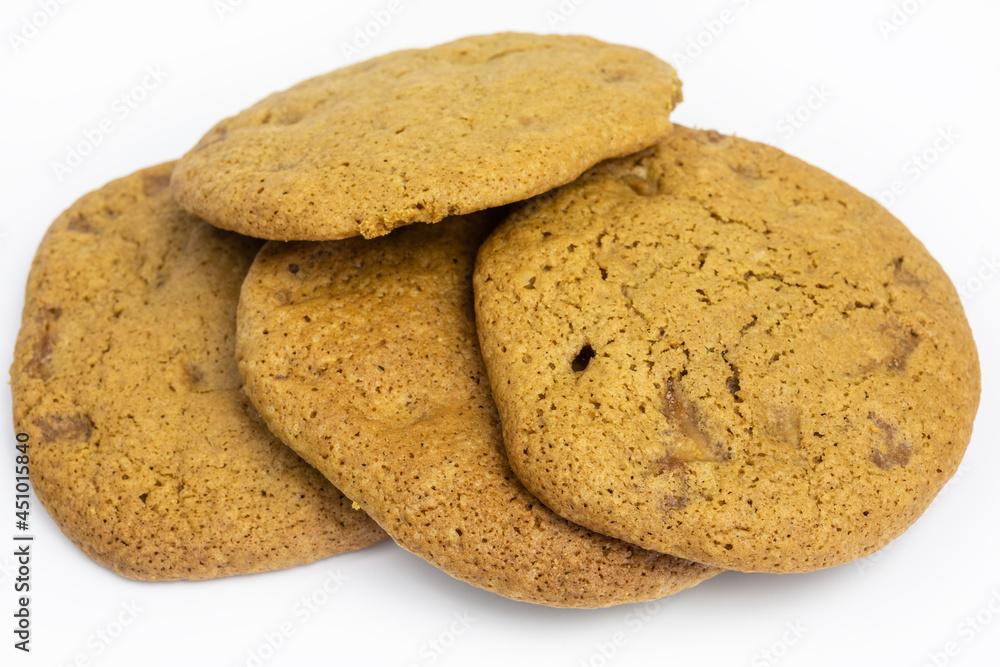 chewy coffee cookies with caramel chunks chewy coffee cookies with caramel chunks