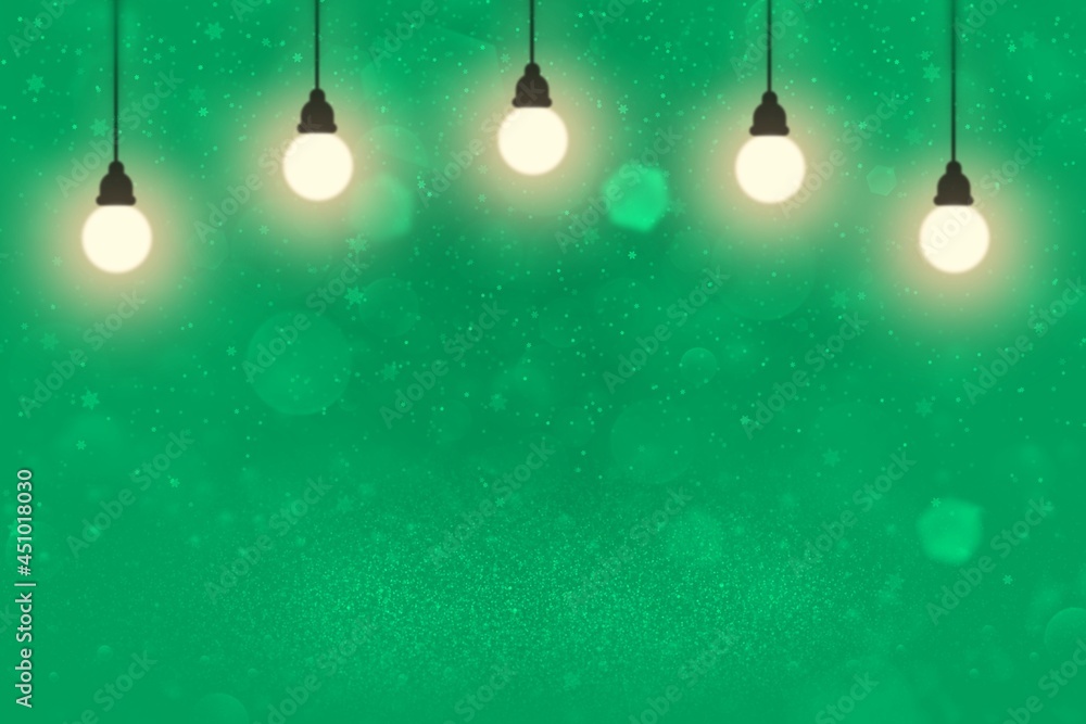 teal, sea-green nice sparkling glitter lights defocused bokeh abstract background with light bulbs and falling snow flakes fly, festive mockup texture with blank space for your content teal, sea-green nice sparkling glitter lights defocused bokeh abstract background with light bulbs and falling snow flakes fly, festive mockup texture with blank space for your content
