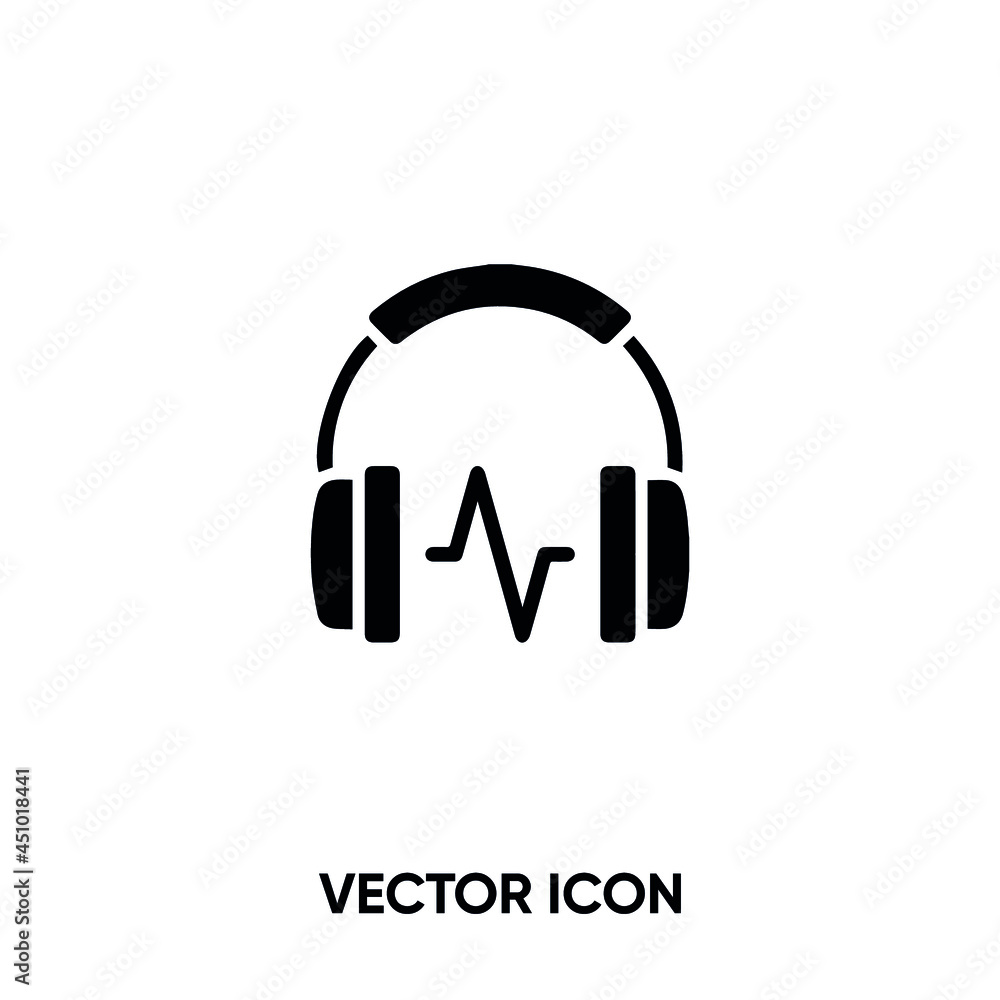Earphone vector icon. Modern, simple flat vector illustration for website or mobile app.Audio book symbol, logo illustration. Pixel perfect vector graphics Earphone vector icon. Modern, simple flat vector illustration for website or mobile app.Audio book symbol, logo illustration. Pixel perfect vector graphics