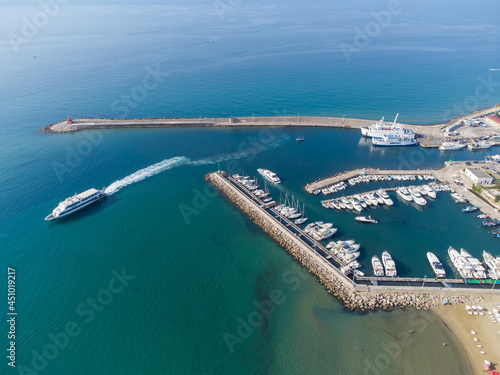 Schilderij op canvas Terracina , Latina Italy , Italian Sea, Mediterranean sea destination