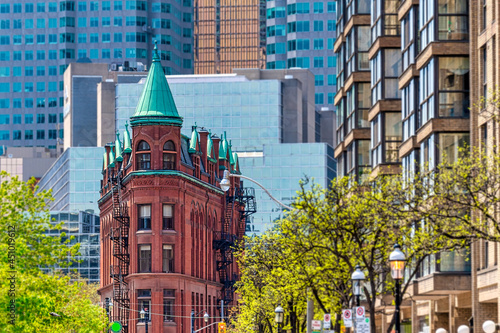 Photography Colonial architecture of the Flatiron building in Toronto, Canada