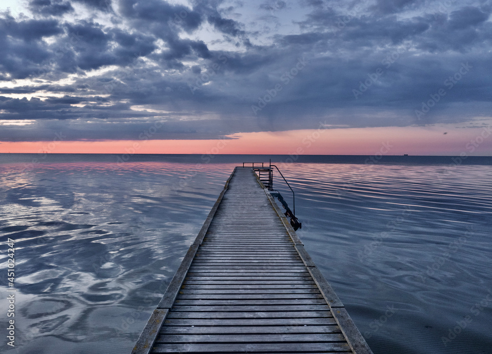 pier at sunset