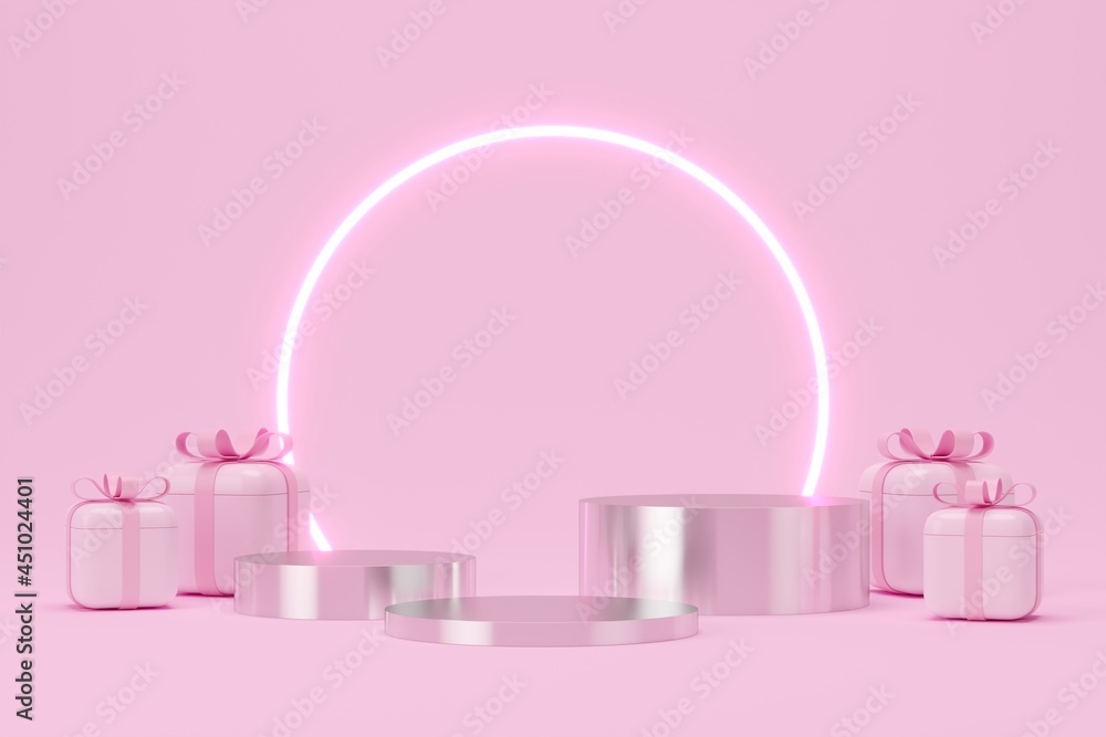 Abstract background for product branding. Mock up scene with empty space minimal style. 3d render